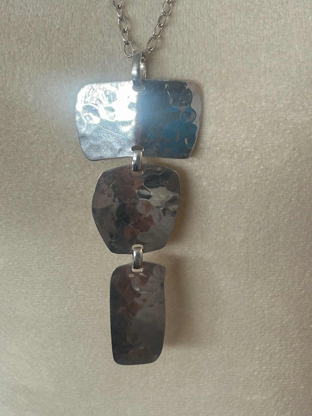 Vintage RLM Studio Sterling Silver Disc Necklace